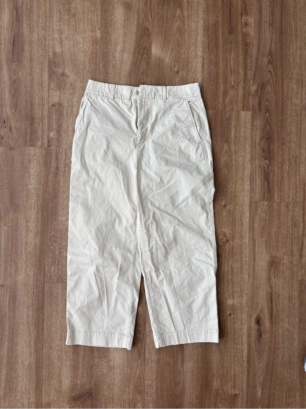 Women’s Casual Straight-Leg Pants — Off-White by GAP size 10P